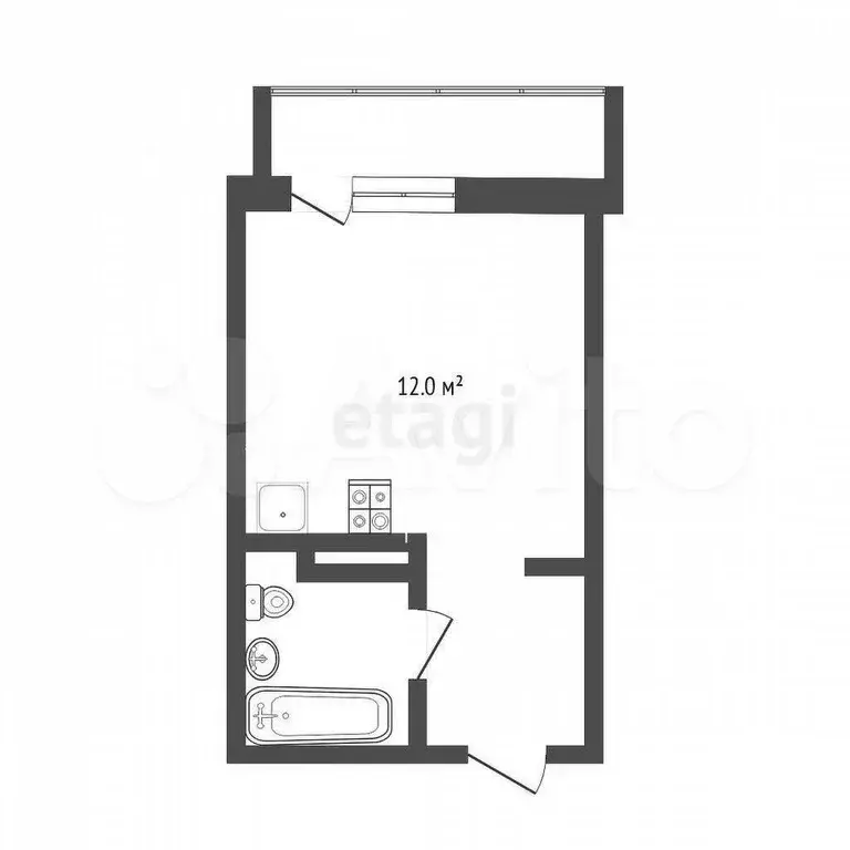 Квартира-студия, 20 м, 13/20 эт. - Фото 0