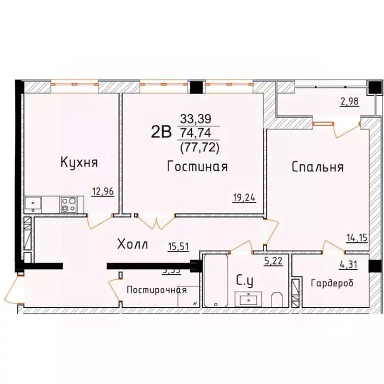 2-к кв. Дагестан, Дербент ул. Графа Воронцова, 78скА-2 (77.72 м) - Фото 0