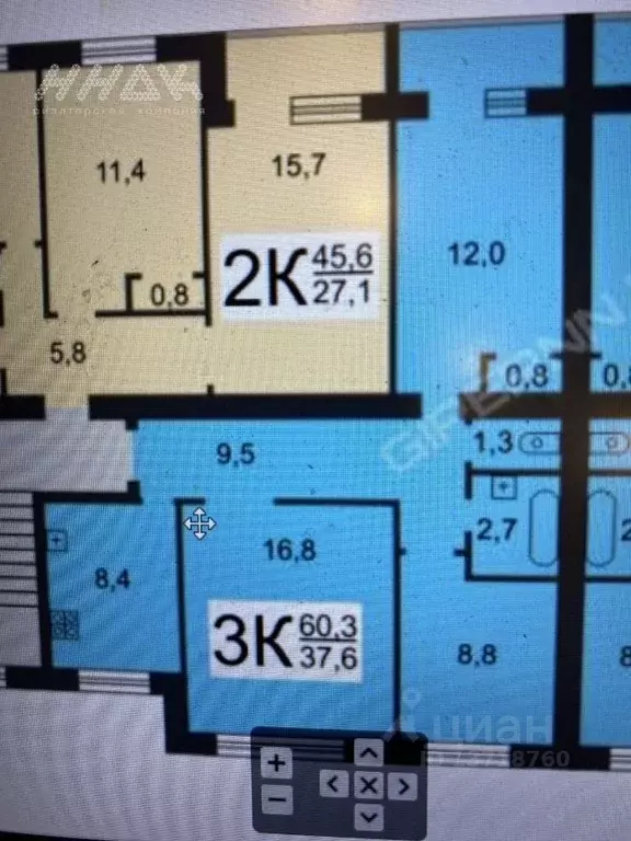 3-к кв. Нижегородская область, Нижний Новгород ул. Переходникова, 29 ... - Фото 2