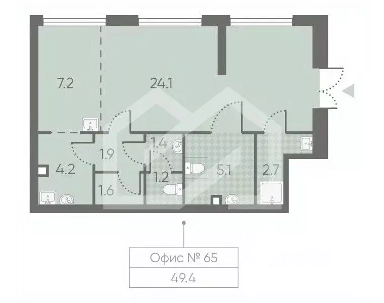 Помещение свободного назначения в Москва Производственная ул., 17 (49 ... - Фото 1