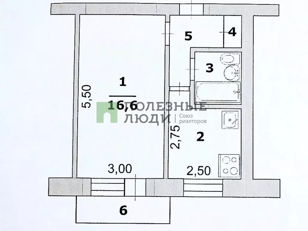 1-к кв. Белгородская область, Белгород ул. Николая Чумичова, 123 (30.0 ... - Фото 2