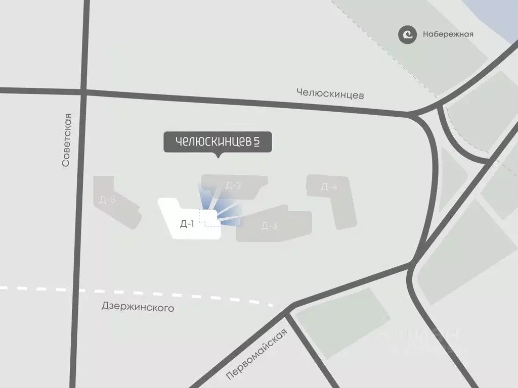 3-к кв. Тюменская область, Тюмень Челюскинцев 5 жилой комплекс (71.3 ... - Фото 2