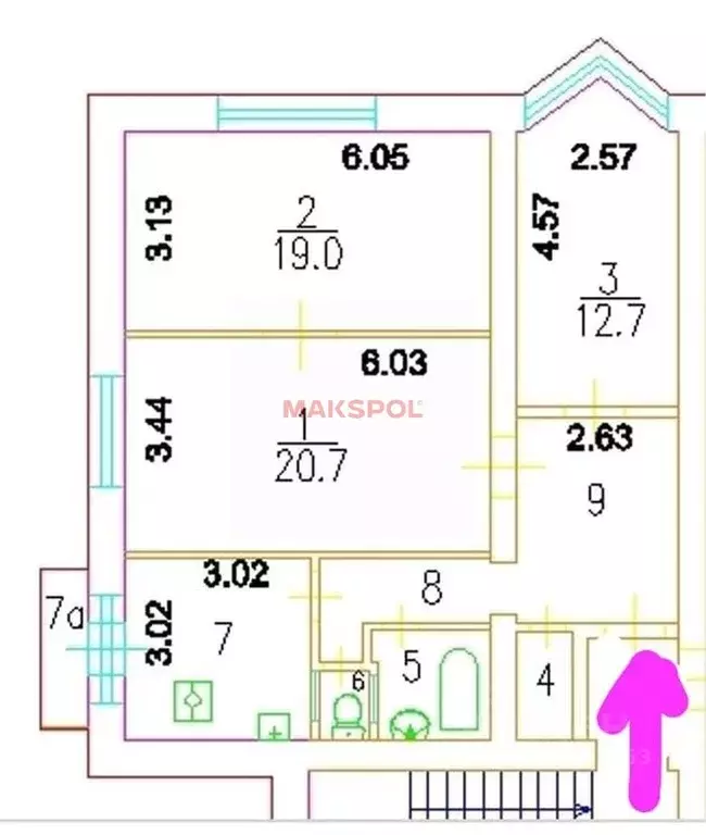 3-к кв. Москва Ломоносовский просп., 15 (81.0 м) - Фото 1