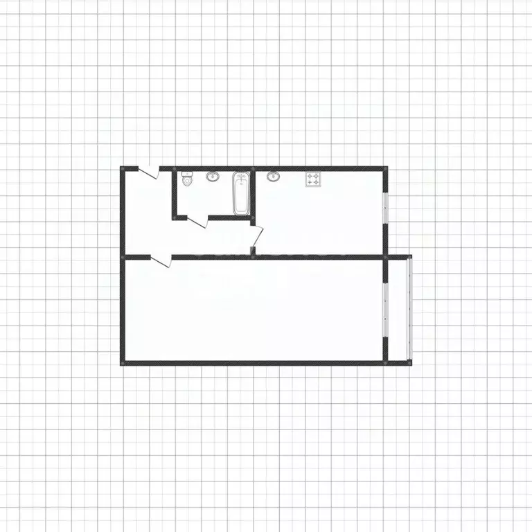 1-к кв. Липецкая область, Липецк ул. Космонавтов, 29/4 (32.6 м) - Фото 2