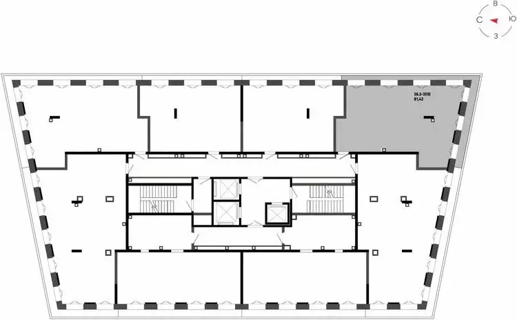 3-комнатная квартира: Казань, ЖК Яналиф (81.42 м) - Фото 1