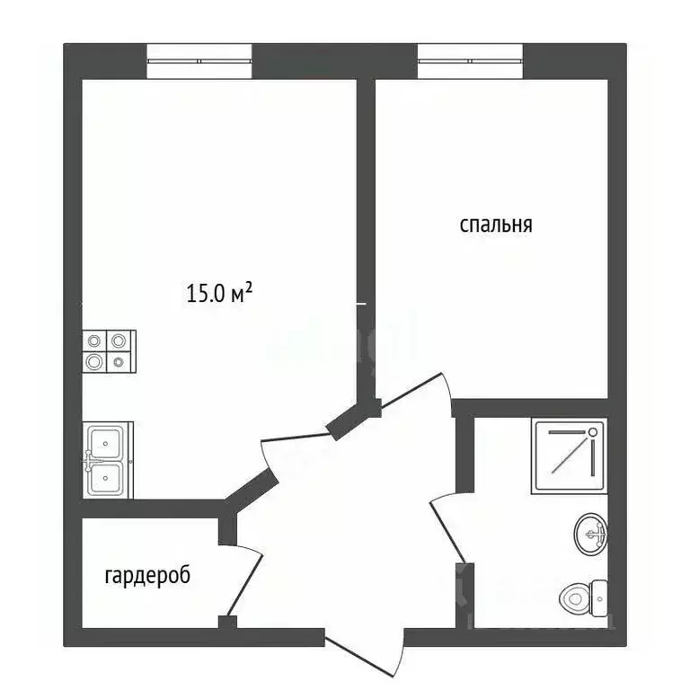 1-к кв. Ростовская область, Неклиновский район, с. Новобессергеневка, ... - Фото 2