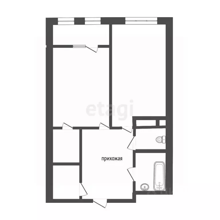 1-к кв. Белгородская область, Белгород ул. Белгородского полка, 78 ... - Фото 1