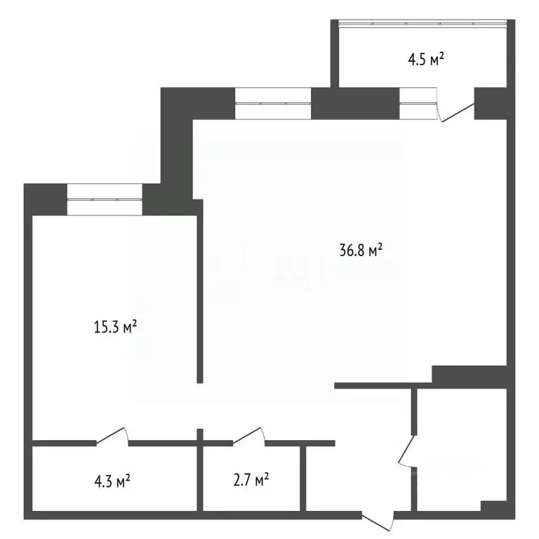 2-к кв. Иркутская область, Иркутский муниципальный округ, пос. ... - Фото 2