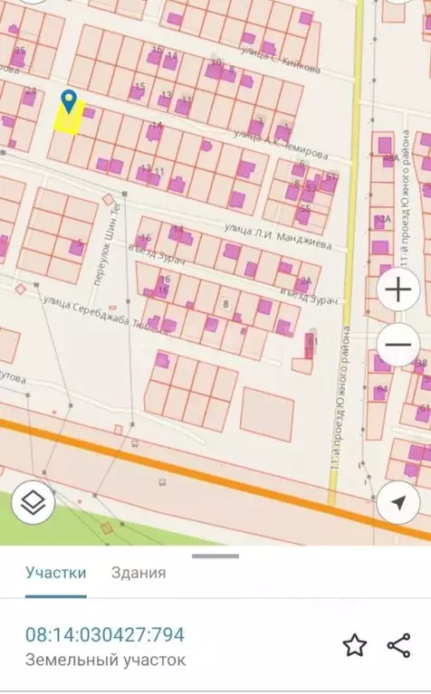 Участок в Калмыкия, Элиста пер. Имени Л.И. Манджиева (6.0 сот.) - Фото 1