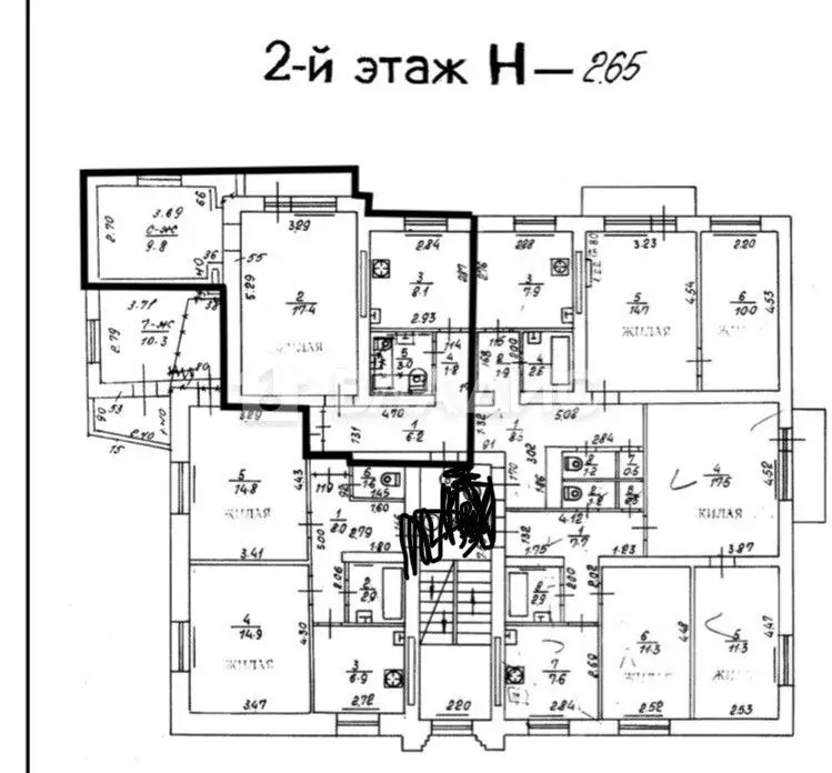 2-к кв. Калининградская область, Светлогорск Садовая ул., 6 (46.3 м) - Фото 2