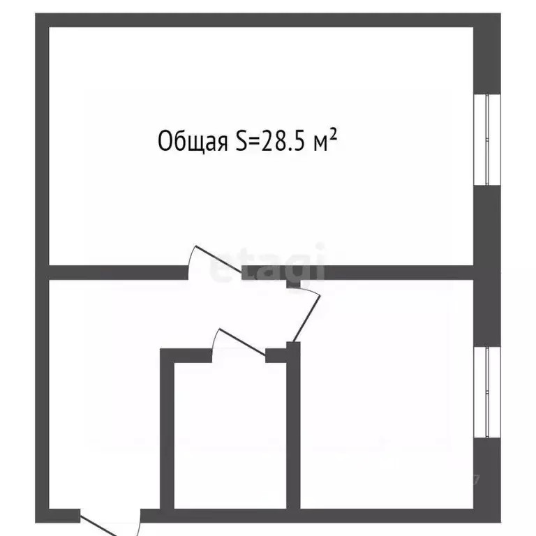 1-к кв. Брянская область, Брянск Льговская ул., 6 (28.5 м) - Фото 1