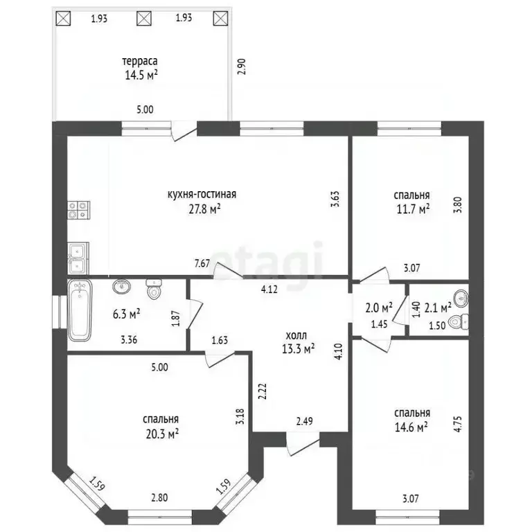 Дом в Белгородская область, Белгородский район, Дубовское с/пос, с. ... - Фото 2