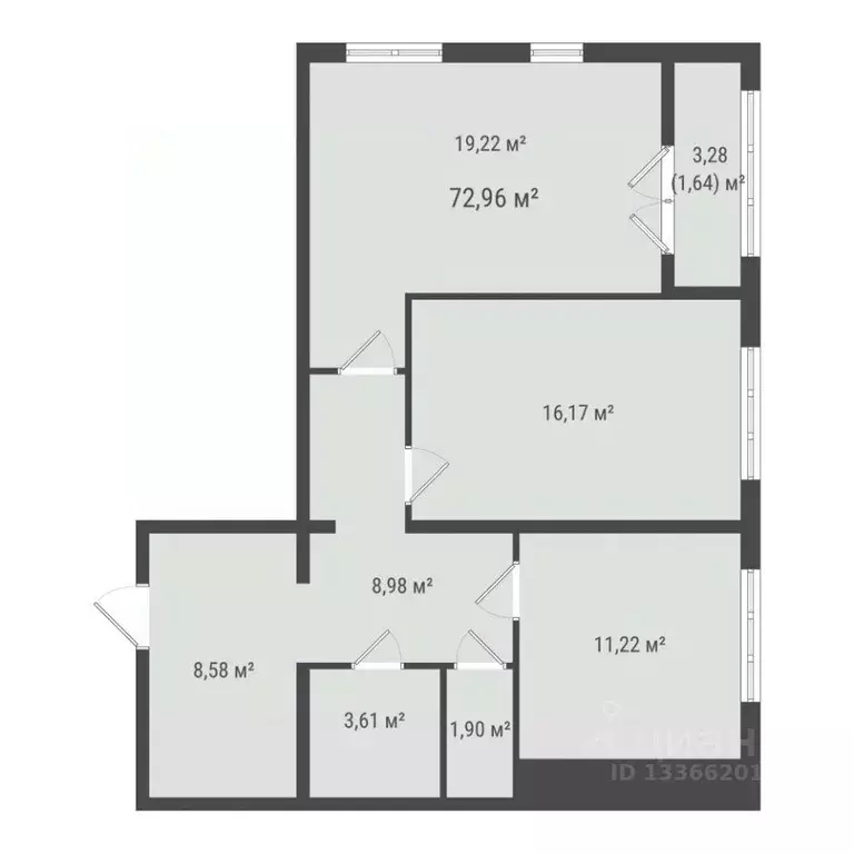 2-к кв. Сахалинская область, Южно-Сахалинск Зеленая Планета на Мира ... - Фото 1