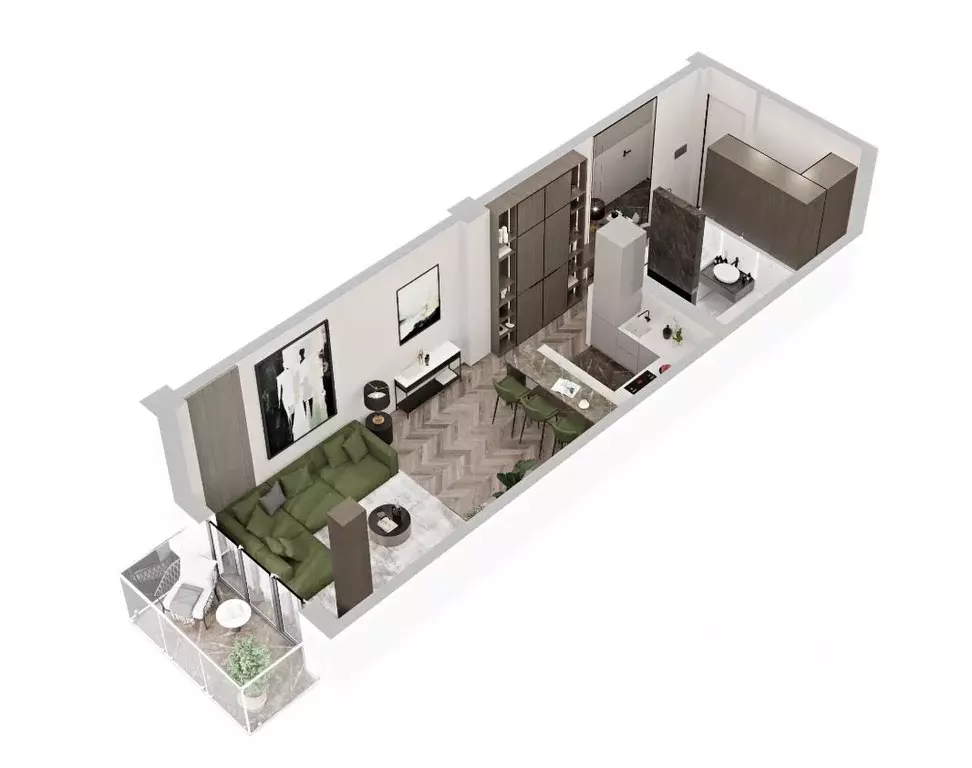 1-к кв. Ставропольский край, Ессентуки Озеро жилой комплекс (42.3 м) - Фото 1