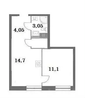 1-к кв. Санкт-Петербург Московское ш., 3к5 (33.0 м) - Фото 1