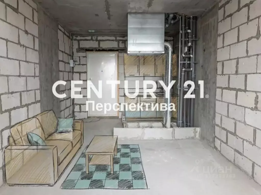 Студия Московская область, Балашиха ул. Яганова, 1 (24.0 м) - Фото 1