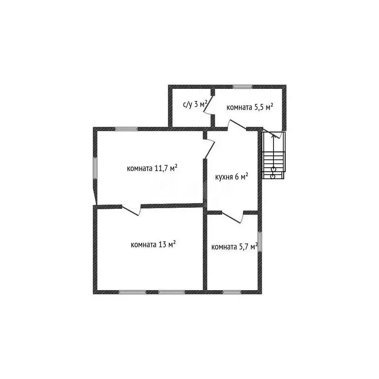 Дом в Хадыженск, переулок Толстого (50.4 м) - Фото 1