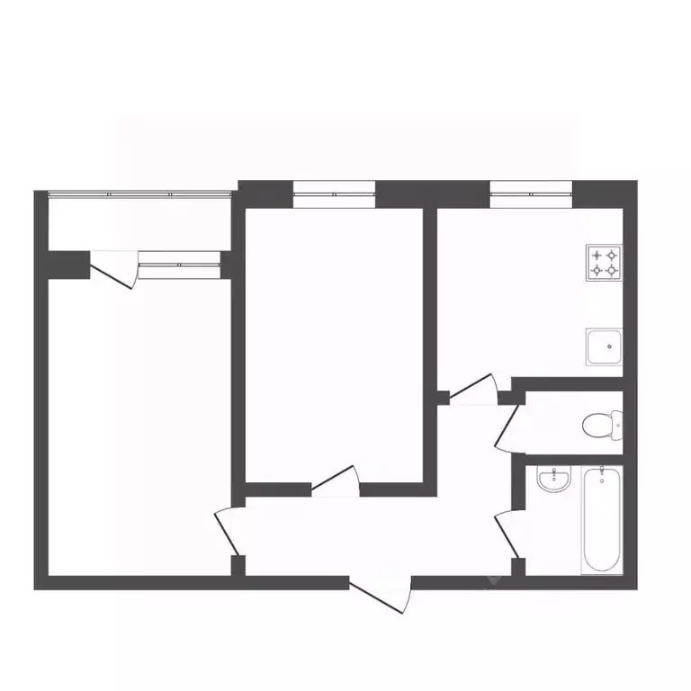 2-к кв. Тюменская область, Тюмень ул. Республики, 223 (52.0 м) - Фото 2