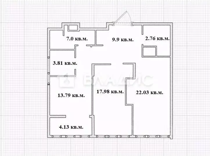 3-к кв. Пензенская область, Пенза ул. Измайлова, 58Ак1 (81.4 м) - Фото 2