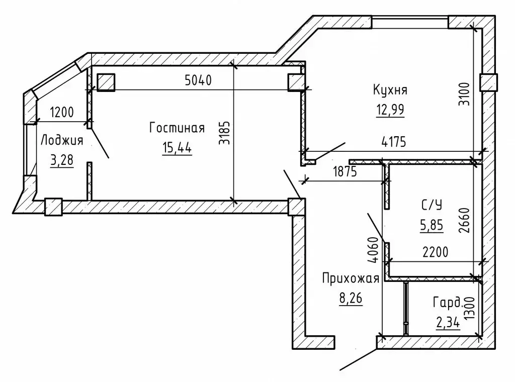 1-комнатная квартира: Нальчик, улица Идарова, 174 (46.25 м) - Фото 1