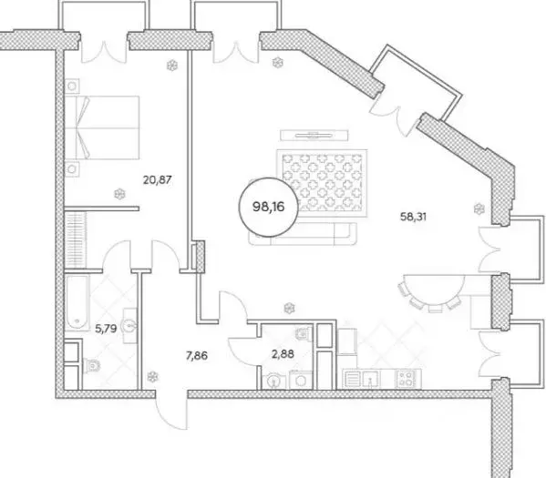 3-к кв. Москва Софийская наб., 34 (100.0 м) - Фото 1