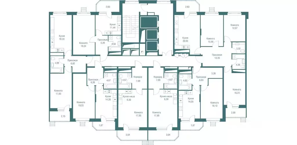 Студия Московская область, Одинцово Северная ул., 5к2 (38.9 м) - Фото 2