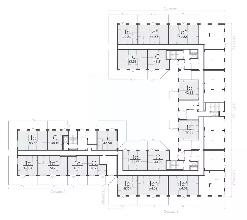 Студия Тюменская область, Тюмень ул. Сергея Свиридова, 15 (43.21 м) - Фото 2