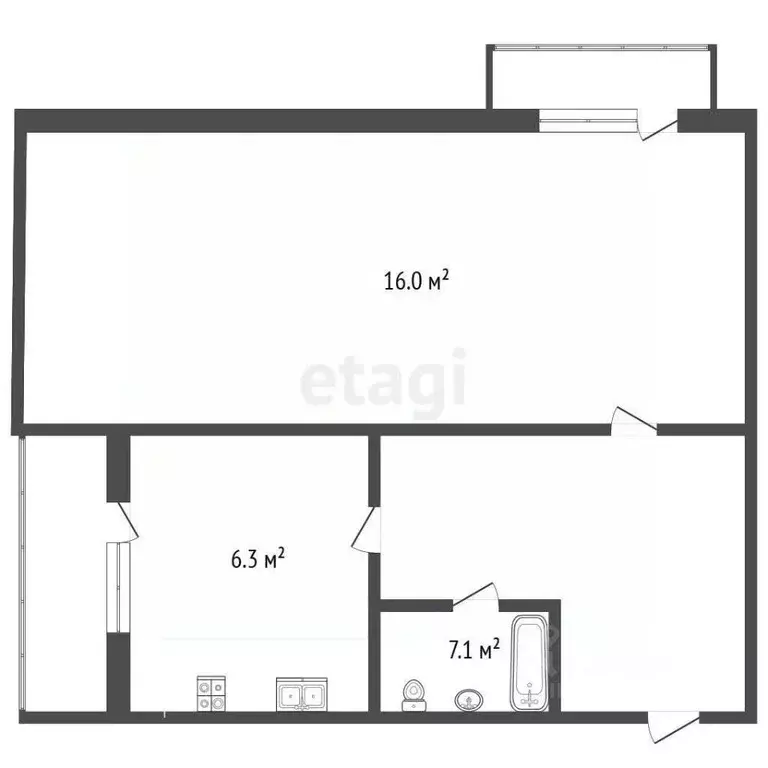 1-к кв. Крым, Феодосия муниципальный округ, Коктебель пгт пер. ... - Фото 2