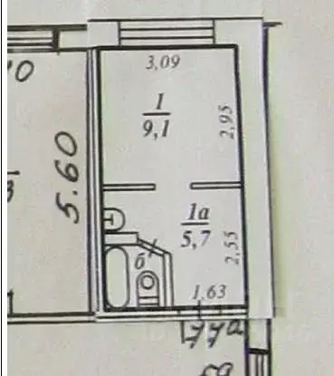 1-к кв. Коми, Сыктывкар ул. Карла Маркса, 184 (16.6 м) - Фото 1