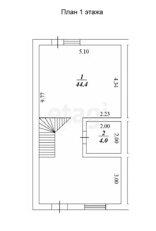 Дом в село Южный Урал, Лётная улица (95 м) - Фото 1