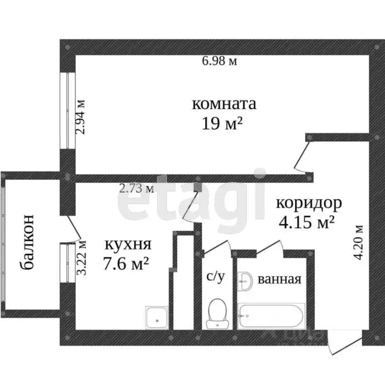 1-к кв. Белгородская область, Белгородский район, Дубовское с/пос, ... - Фото 2