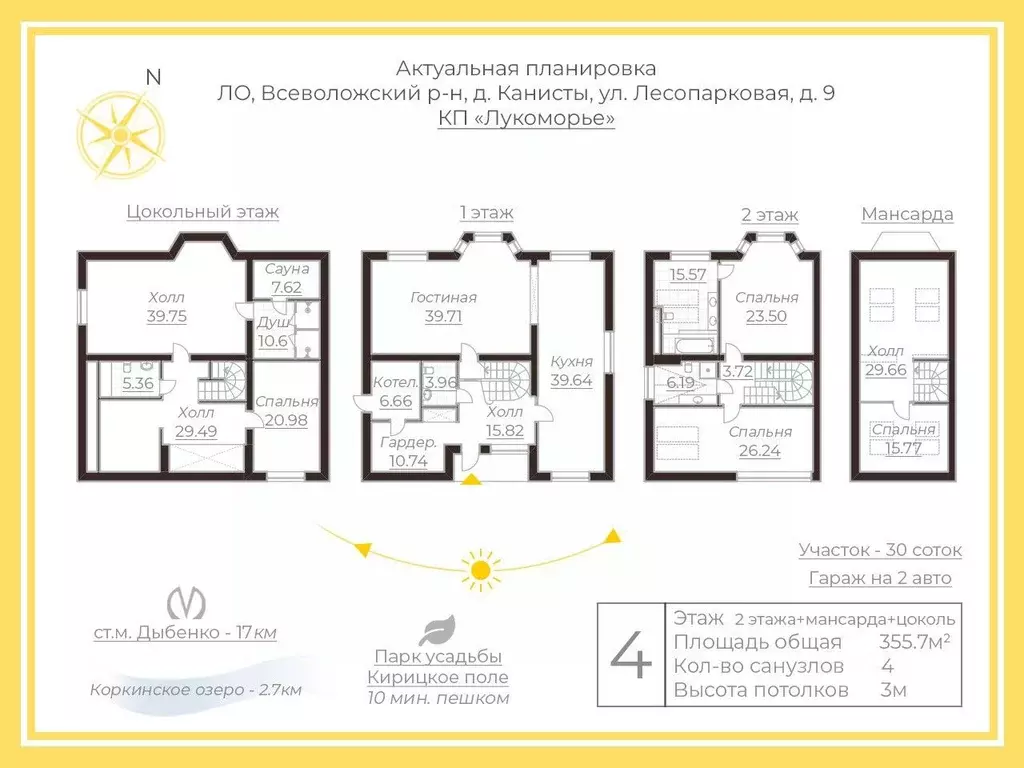 Дом в Ленинградская область, Всеволожский район, Колтушское городское ... - Фото 2