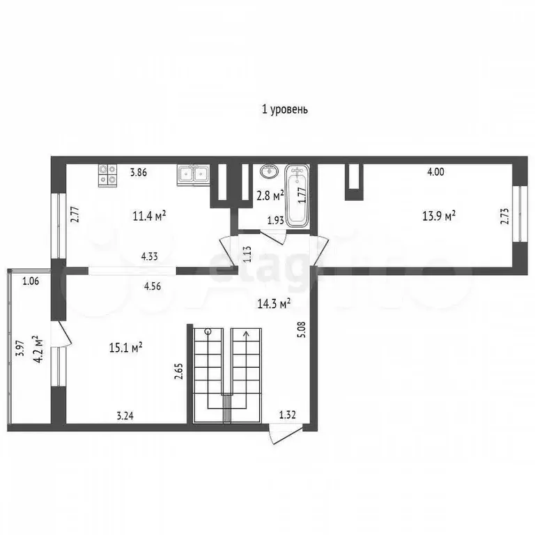 6-к. квартира, 170,4 м, 9/10 эт. - Фото 1