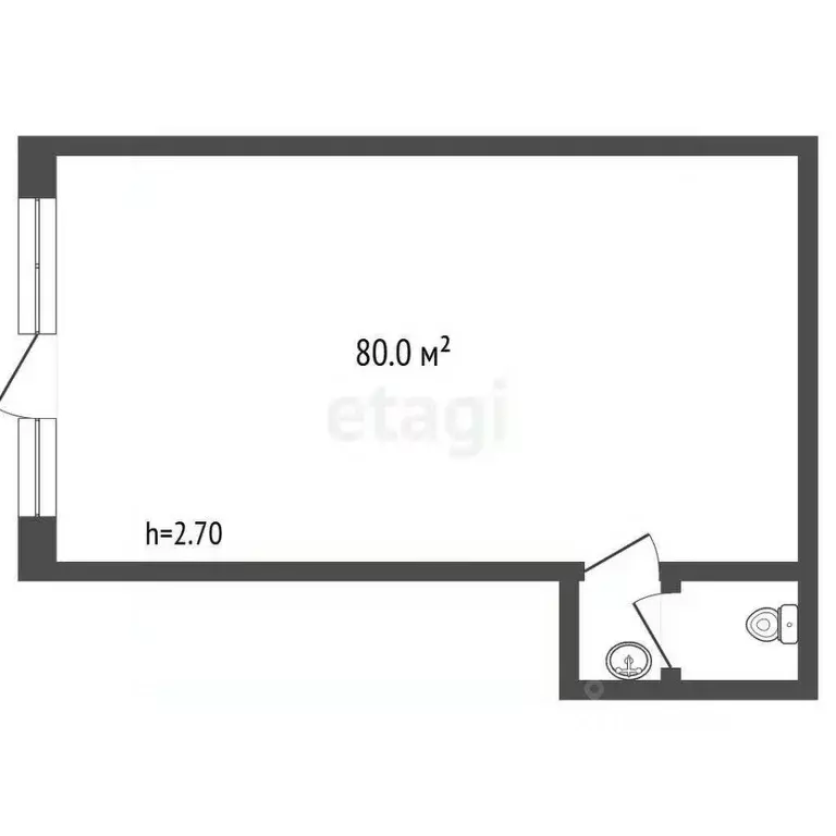 Торговая площадь в Вологодская область, Вологда ул. Лаврова, 14 (80 м) - Фото 2