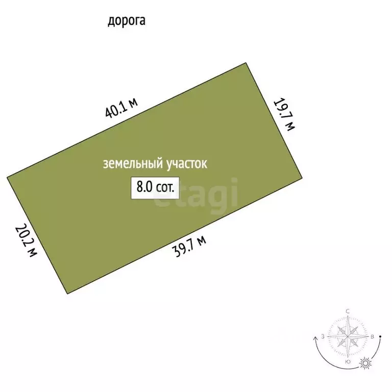 Участок в Саха (Якутия), Якутск Марха мкр, Спутник-2 дп,  (8.04 сот.) - Фото 2