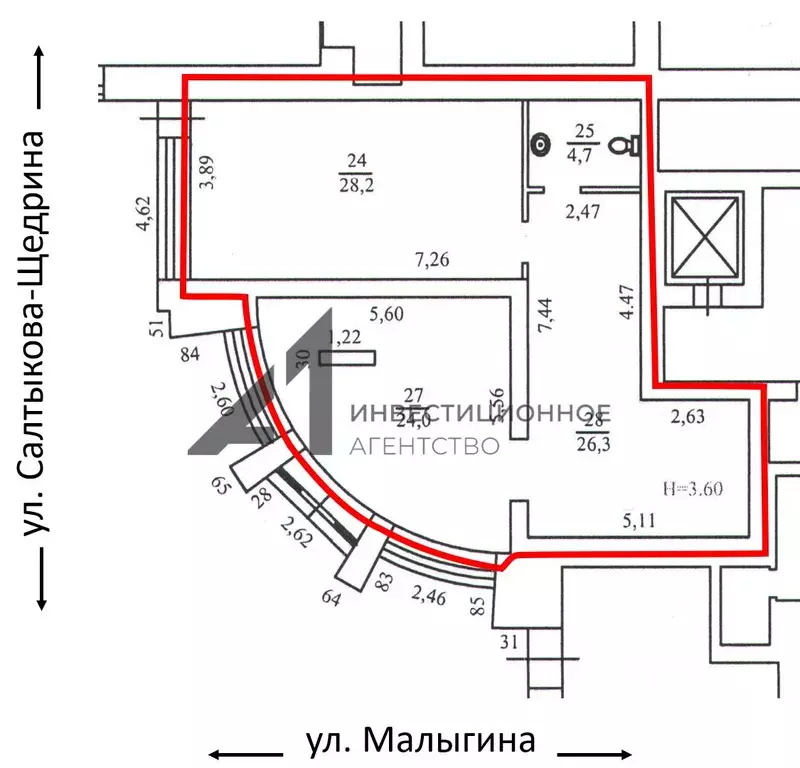 Торговая площадь в Тюменская область, Тюмень ул. Малыгина, 59 (83 м) - Фото 1