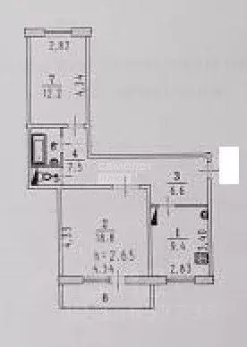 2-к кв. Омская область, Омск ул. Красных Зорь, 148 (58.4 м) - Фото 1