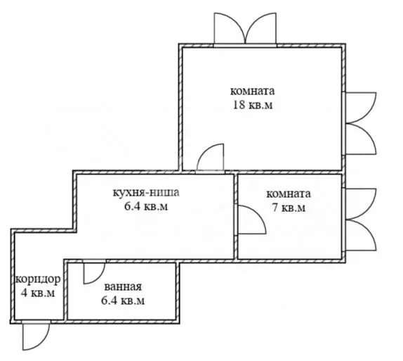 2-к кв. Томская область, Томск Академгородок мкр, ул. Вавилова, 22 ... - Фото 2