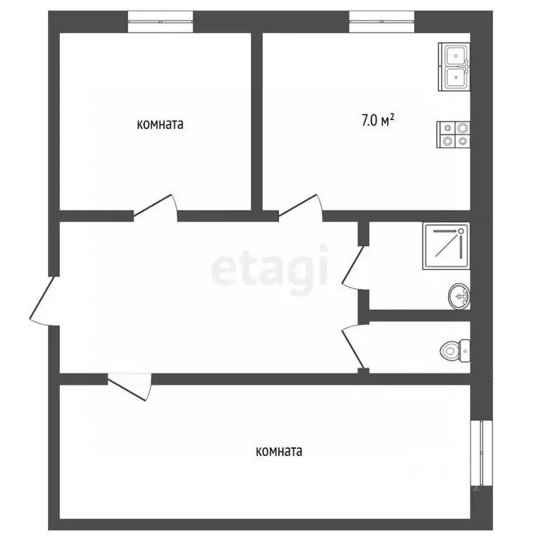 2-к кв. Ямало-Ненецкий АО, Муравленко ул. Ленина, 60 (52.1 м) - Фото 1
