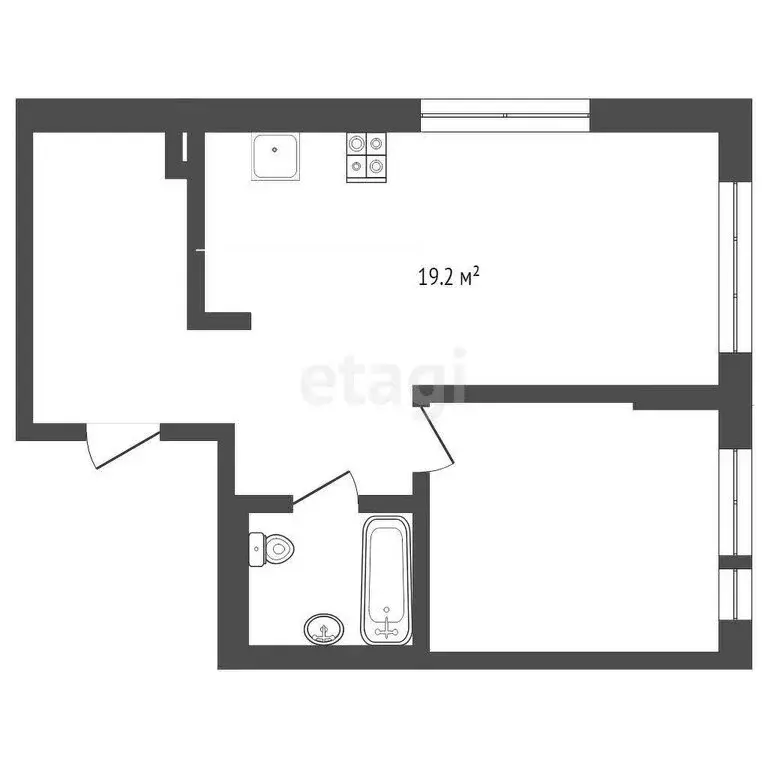 1-комнатная квартира: Тюмень, Полевая улица, 117к4 (48 м) - Фото 1