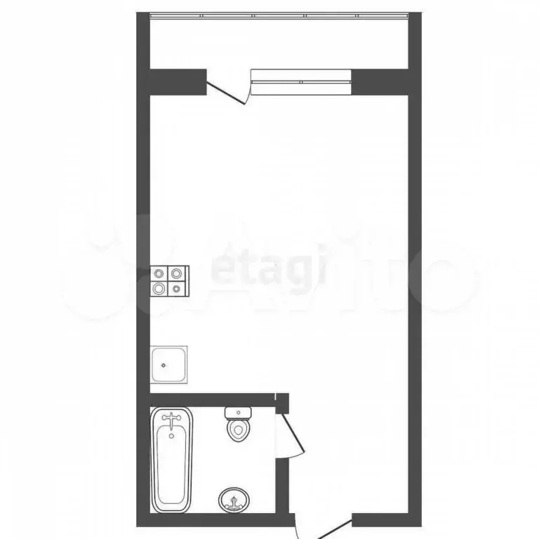 Квартира-студия, 26,6 м, 18/18 эт. - Фото 0