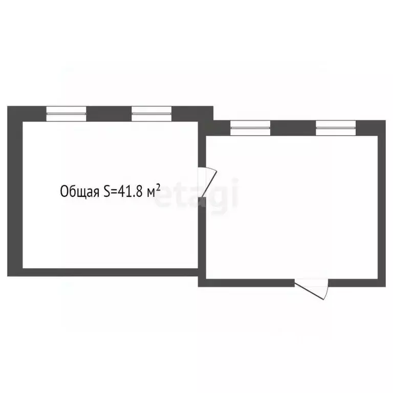 2-к кв. Томская область, Томск ул. Кулева, 32 (41.8 м) - Фото 1