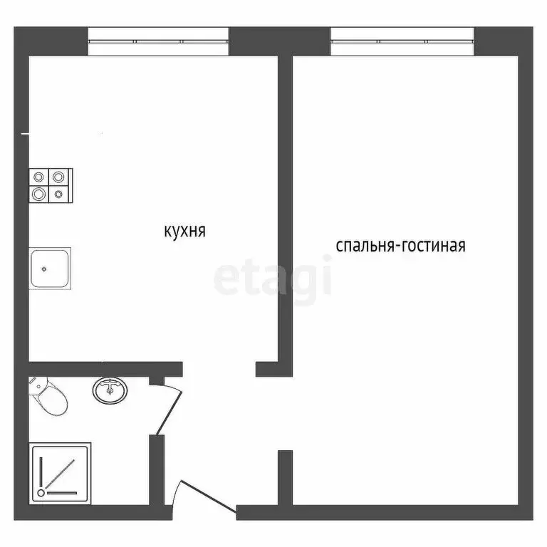 1-комнатная квартира: Сочи, Урожайная улица, 27Г (32.7 м) - Фото 0