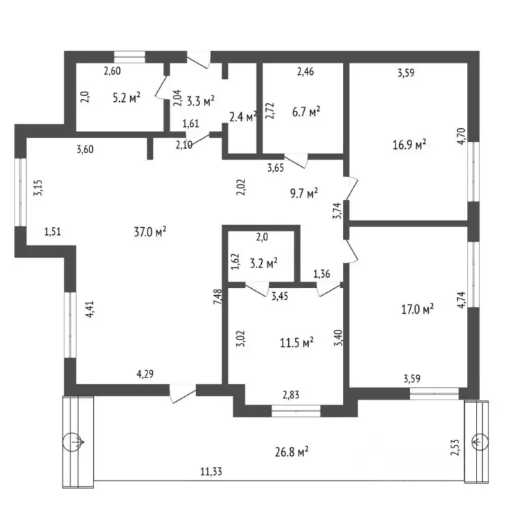 Коттедж в Тюменская область, Тюмень  (147 м) - Фото 2