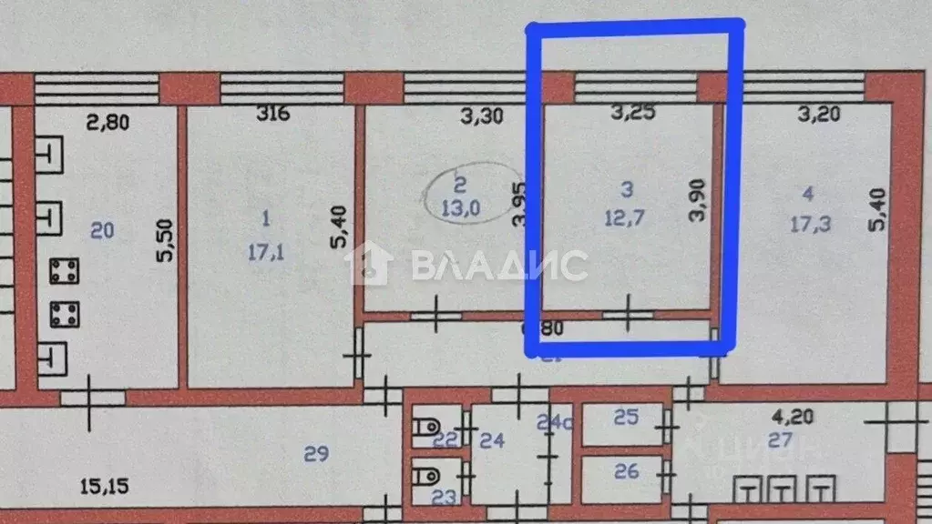 Комната Пензенская область, Пенза Заводская ул., 15 (13.0 м) - Фото 2