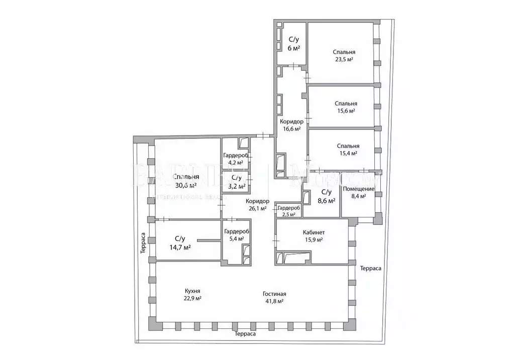 6-к кв. Москва Озерковская наб., 6 (261.4 м) - Фото 2