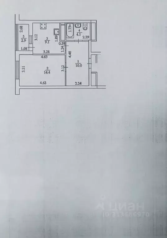 1-к кв. Башкортостан, Уфа ул. Дмитрия Купцова, 4 (40.0 м) - Фото 0