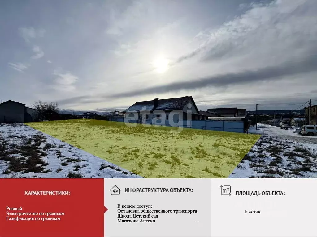 Участок в Крым, Симферопольский район, Добровское с/пос, с. Пионерское ... - Фото 1