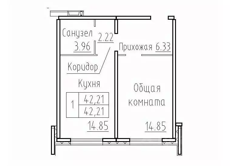 1-к кв. Новосибирская область, Новосибирский район, Мичуринский ... - Фото 0