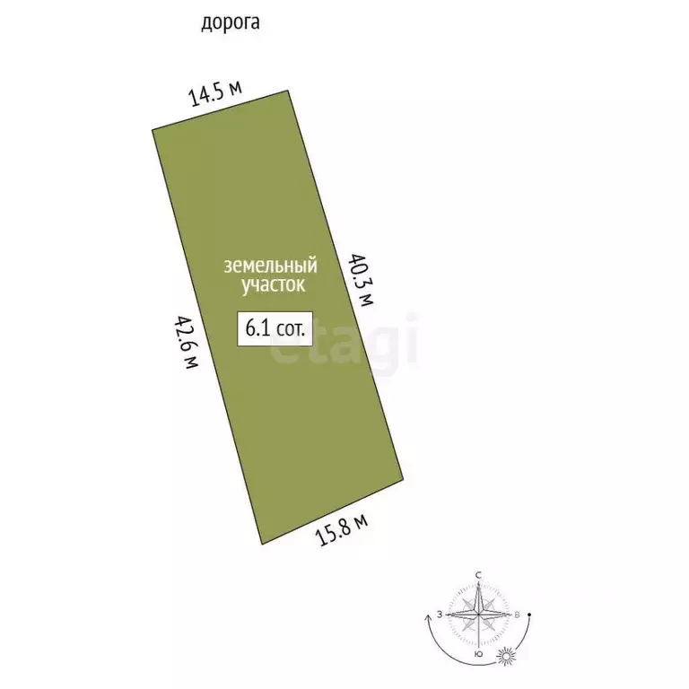 Участок в Вологодская область, пос. Ермаково, д. Прокунино  (6.2 сот.) - Фото 1